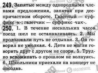 ГДЗ Російська мова 7 клас сторінка 249-250